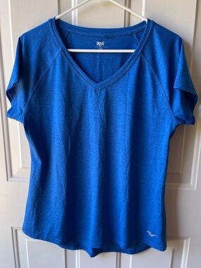 Everlast Royal Blue V-Neck Short Sleeve Women's Top